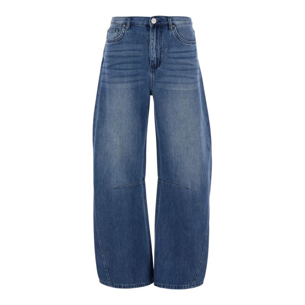 Pinko Women Blue Jeans With Bleach Effect